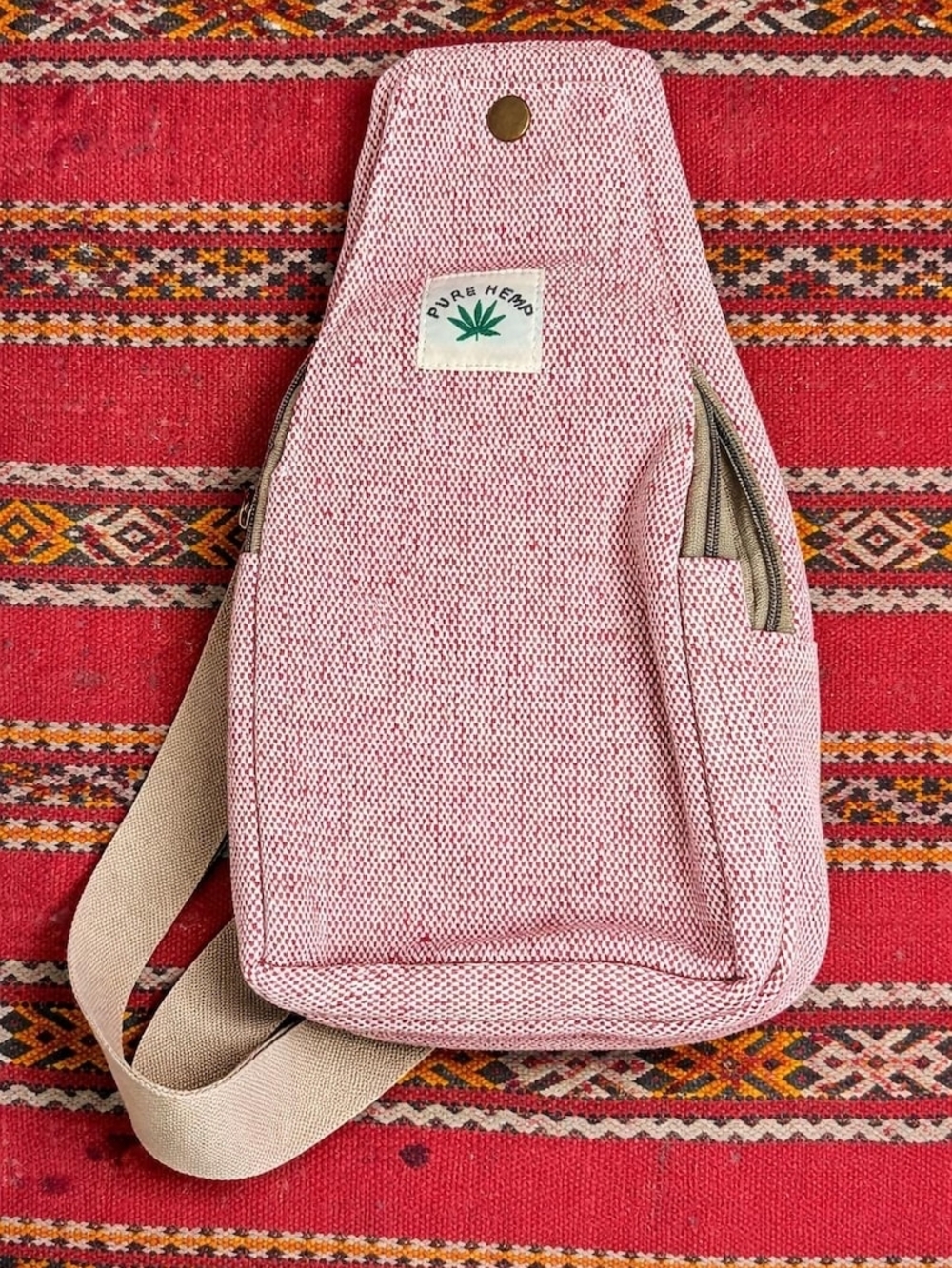 Pure Hemp Pink Sling Bag NWOT